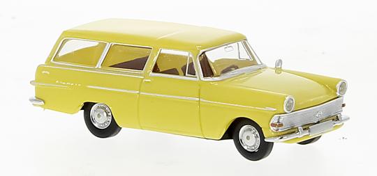 Brekina PKW Opel P2 Caravan gelb, 1960, 