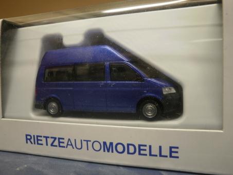 Rietze VW T5 Hochdach Bus lang metallic 