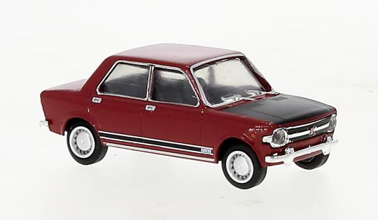 Brekina PKW Fiat 128 rot, schwarz, 1969, 