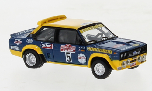 Brekina PKW Fiat 131 Abarth Olio Fiat von Walter Röhrl, San Remo 77 22658 