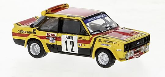 Brekina PKW Fiat 131 Abarth 12 Michele Mouton, Siebte in MonteCarlo 1980 22659 