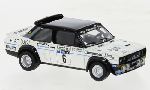 Brekina PKW Fiat 131 Abarth Fiat UK von Timo Makinen, RAC 77 
