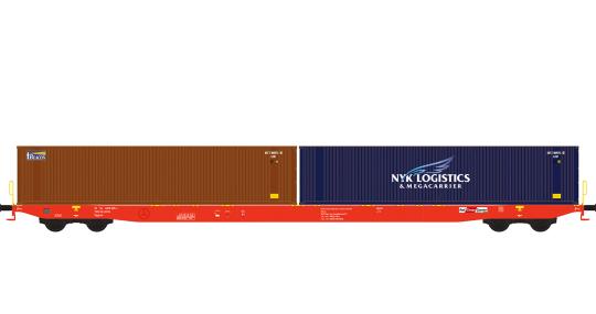 Hobbytrain N Containerwagen Sggnss'80 RCA, Ep.VI 