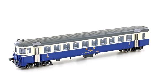 Hobbytrain N Pendelzug-Steuerwagen Bt BLS, Ep.IV, creme/blau, Innenbel. 23943 