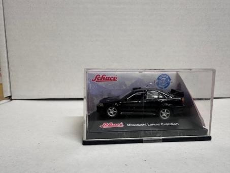 Schuco 1:72 PKW Mitsubishi Lancer Evo schwarz 