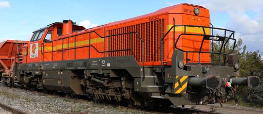 Jouef Diesellok Vossloh DE 18 Colas Rail orange-yellow livery 