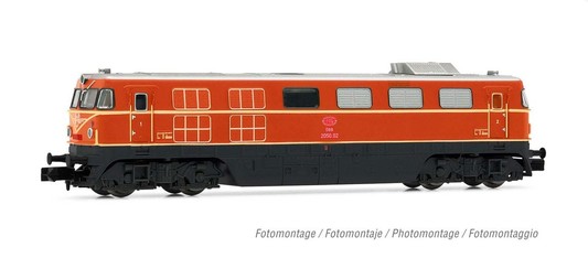 Arnold Diesellok RH 2050, orange, kleiner Zierspitz, ÖBB,Ep. 
