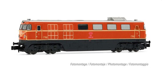 Arnold Diesellok RH 2050, orange, kleiner Zierspitz, ÖBB,Ep. IV 2489_HN 