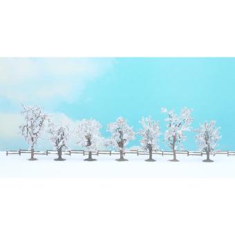 Noch Winter-Bäume, 7 Stück 
