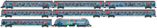 Hobbytrain N Personenzug mit Rh 1116, 8-tlg. ÖBB Railjet/Klimaticket, Ep. 25226 