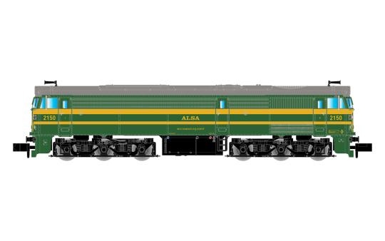 Arnold Diesellokomotive 2150, ALSA grün-gelber Farbgebung, E 
