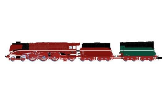 Arnold Dampflokomotive 18 201, Öltender, rote Farbgebung mit 