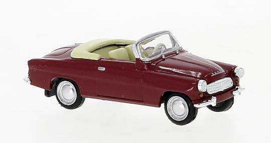 Brekina PKW Skoda Felicia dunkelrot 1959 