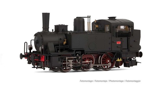 Rivarossi Dampflokomotive Gr.835 elektr.Lampen, gr. Westinghous Pume, FS,Epo. II 