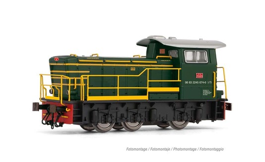 Rivarossi Dieselkokomotive Reihe 245 in grüner Lack. FS, Ep. 