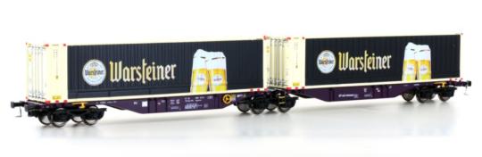 Mehano Containerwagen Sggmrss\'90 RailRelease, Ep.VI, Warsteiner 28399 