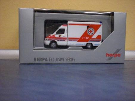 Herpa MB Sprinter RTW Strobel DRK Stuttgart-Degerloch 