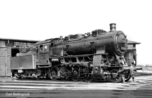 Rivarossi Dampflok Baureihe 56.20, in schwarz/roter Lackierung, Ep. II,DRG DCC-S 