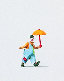 Preiser Clown mit Schirm 