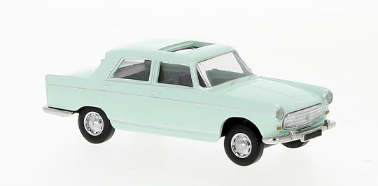 Brekina PKW Peugeot 404 Schiebedach offen pastellgrün 1961 29024 