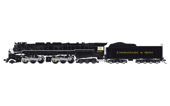 Rivarossi Güterzugdampflokomotive 2-6-6-6 Allegheny Cheseapeake & Ohio 1653 HR29 
