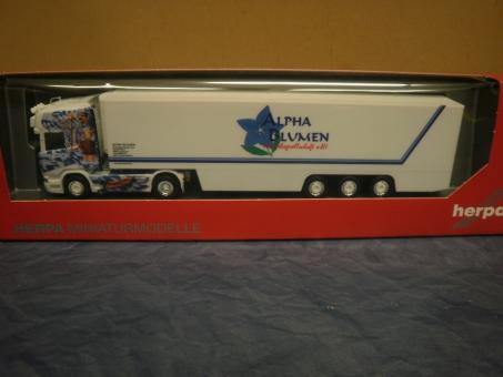 Herpa LKW Scania R Topl/Aerop Kühl-KSZ Alpha Blumen/Aloisius 