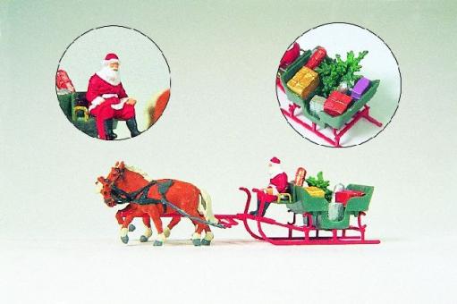 Preiser Schlitten, Weihnachtsmann, Pa 