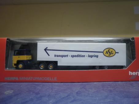 Herpa LKW Scania 141 Jumbo-KSZ ASG lagring 307321 