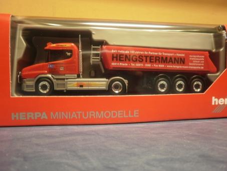 Herpa LKW Scania Hauber Baukipper-Sz Hengstermann 
