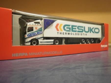 Herpa LKW Volvo FH4 Glob/Aerop. Kühl-KSZ GESUKO 307994 