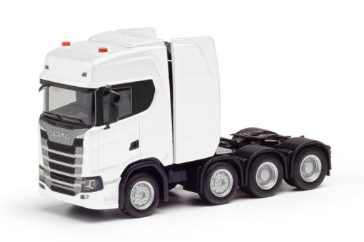 Herpa LKW Scania CS 20 HD Schwerlast-SZM weiß 