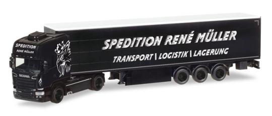 Herpa LKW Scania R 13 Topl/Aerop. Ga-KSZ René Müller 308748 