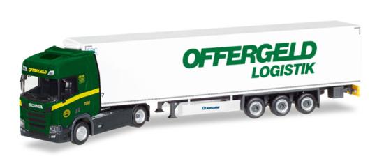 Herpa LKW Scania CR 20 HD Aerop. Kühl-KSZ Offergeld Logistik 