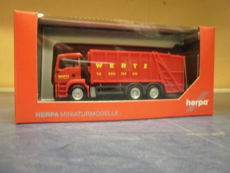 Herpa LKW MAN TG-S M Pressmüllwagen Wertz Aachen 309424 