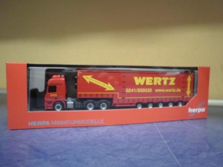 Herpa LKW MB Actros MP3 L Meusburger Ga-KSZ Wertz 309431 