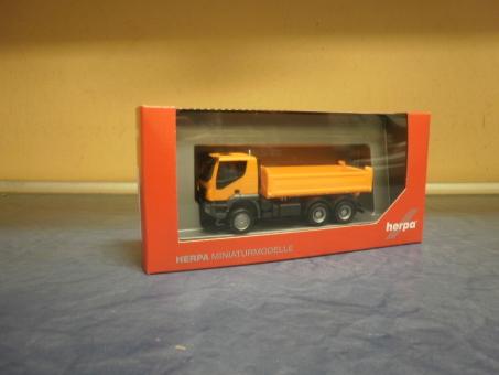 Herpa LKW Iveco Trakker 6x6 Baukipper-LKW orange 309998 