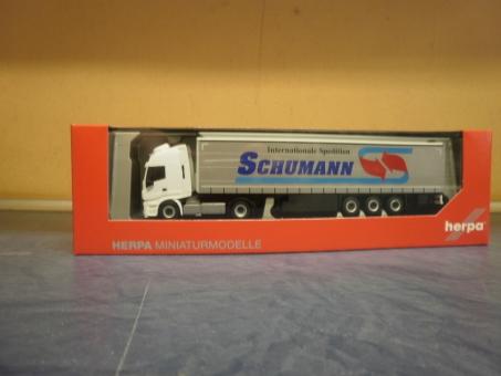 Herpa LKW Iveco Stralis XP Ga-KSZ Schumann, Werdau 310048 