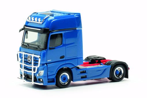 Herpa LKW MB Actros 18 Giga SZM Rammschutz+Lampenbügel blau 311533-005 