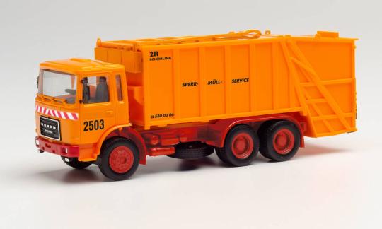 Herpa LKW Roman Diesel Pressmüllwagen Sperr-Müll Service 