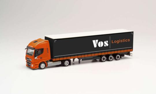 Herpa LKW Iveco Stralis NP Ga-KSZ VOS Logistics Lowline 