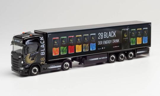 Herpa LKW Scania CS 20 HD Kühl-KSZ TSU Jens Bode 28 Black 