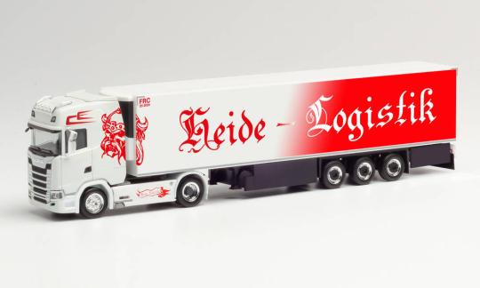 Herpa LKW Scania CS 20 HD/Aerop Kühl-KSZ Heide Logistik 