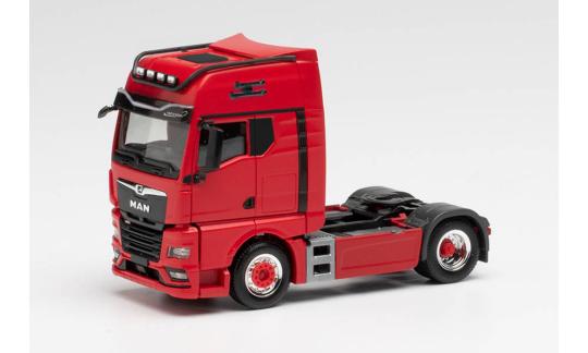 Herpa LKW MAN TG-X GX/Aerop. SZM Lion rot Lampenbügeln 313711 