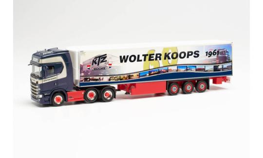 Herpa LKW Scania CS 20 HD Kühl-KSZ Wolter Koops 60 Jahre 