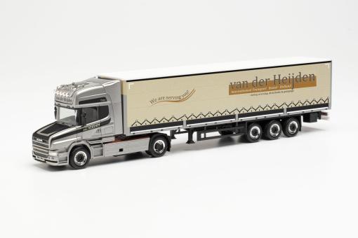 Herpa LKW Scania Hauber Aerop. Ga-KSZ Bordw Van der Heijden 