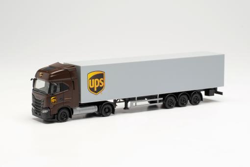 Herpa LKW Iveco S-Way LNG Koffer-Sz UPS 