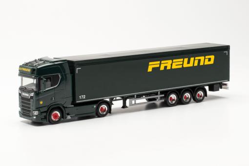 Herpa LKW Scania CS 20 HD Schubboden-SZ Freund 