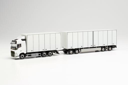 Herpa LKW Volvo FH4 Glob/Aerop. Eurocombi-Kühl-KHZ weiß 315302 