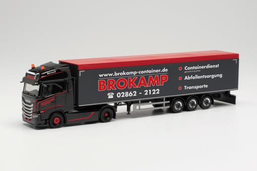 Herpa LKW Iveco S-Way Schubboden-SZ Perotti Brokamp 