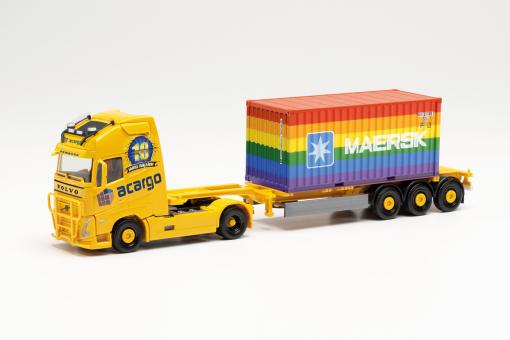 Herpa LKW Volvo FH4 Glob/Aerop. XL Cont-SZ acargo Maersk Rainbow 315364 